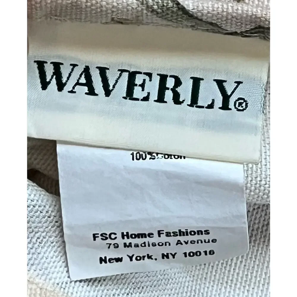 Waverly Valance Palm Tree Sage Green Bamboo 76x17 Beach House Decor Coastal Chic